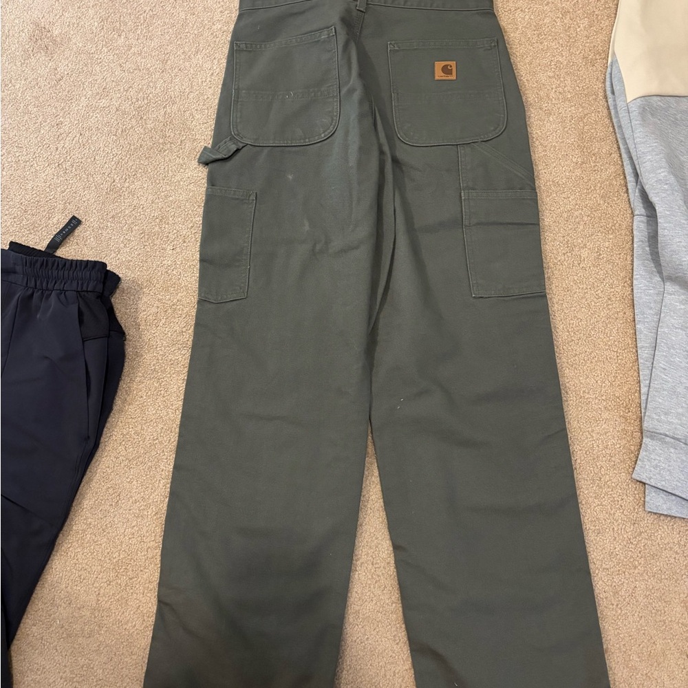 Carhartt Green Cargo Pants with Durable Fabric (31x32)